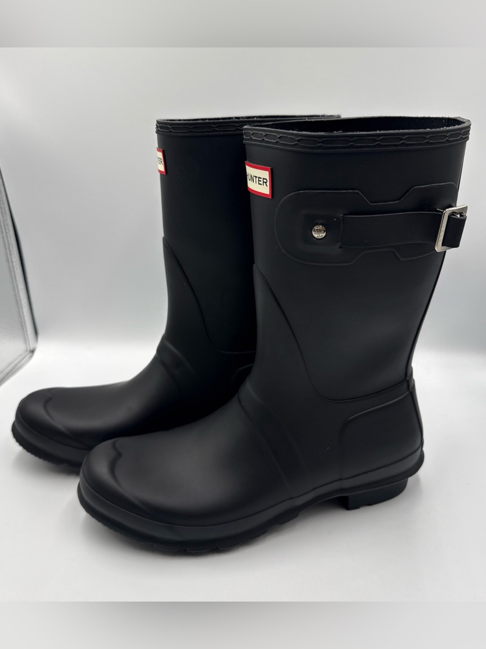 Hunter Women's Original Short Rain Boots Size 10 Black Waterproof - new no box